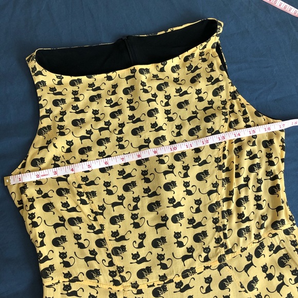 ❌ Lined Spring/Summer Dress w/ Cats Print - Picture 5 of 7